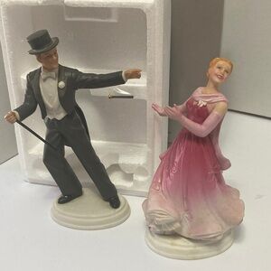 Vtg Avon Fred Astaire & Ginger Rogers figurine’s 1984